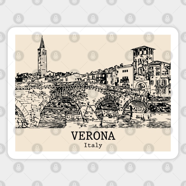 Verona - Italy Magnet by Lakeric